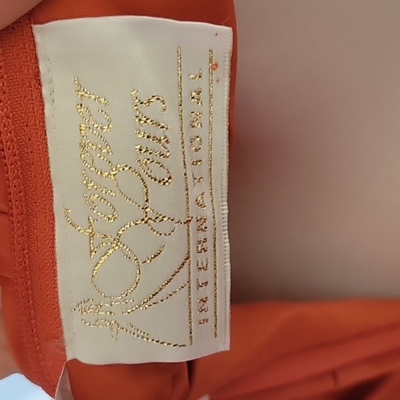 Forever Paris International Orange Dress, Size 6 - Picture 4 of 5